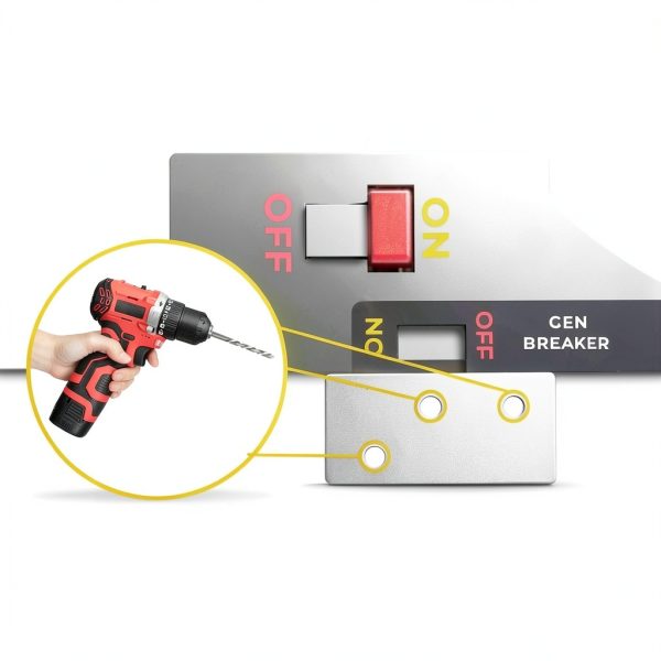 WHXMHRQ Generator Interlock Kit Steel Easy Install Safety-3