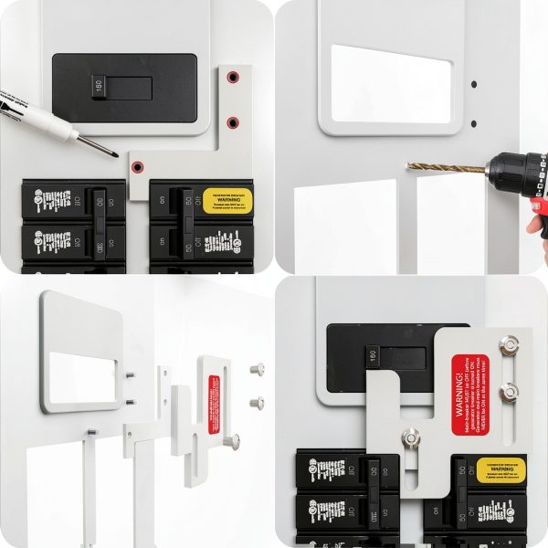 SPZOCE Generator Interlock Kit Aluminum Alloy Easy-4