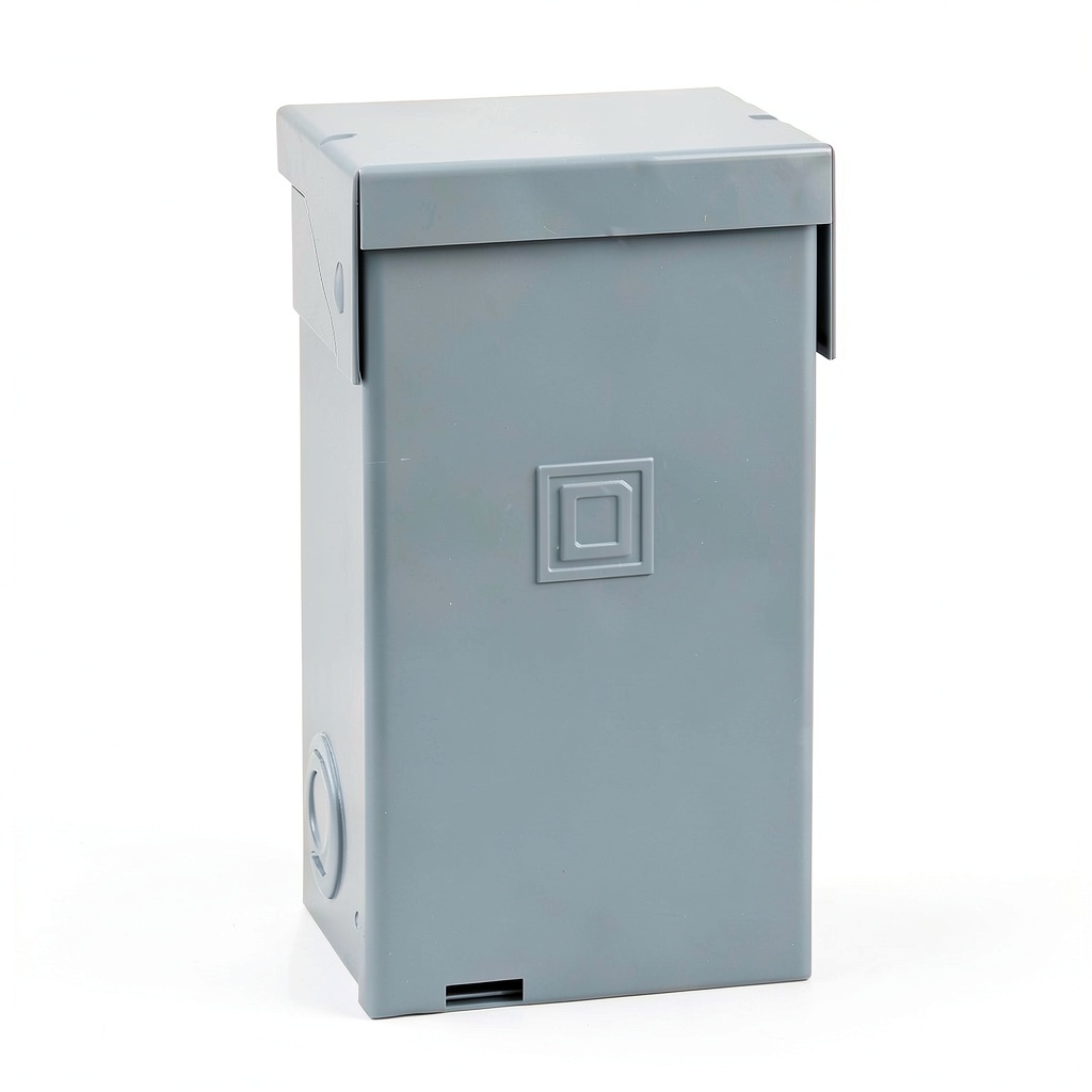 Square D Homeline Spa Panel mounted on an exterior wall