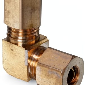 Anderson Metals - 50065-04 50065 Brass Compression Tube Fitting, 90 Degree Elbow, 1/4" x 1/4" Tube OD-0