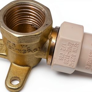 1/2" Female NPT x CPVC Drop Ear Elbow – No‑Lead Brass – NVDNL Fitting-0