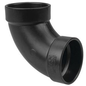NIBCO - I05555H U5807 3 HXH 90 ELBOW ABS, Black, 3" (U58073)-0