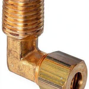 Anderson Metals Brass Compression 90° Elbow 1/4" OD x 1/4" NPT Male-0